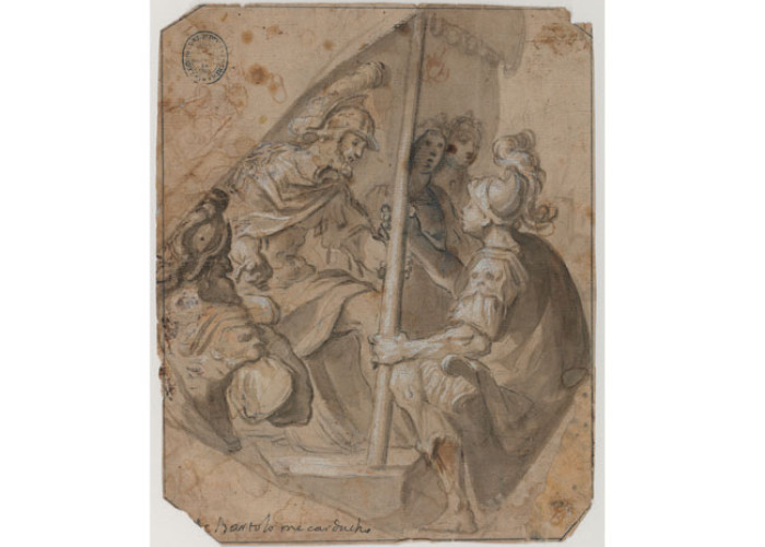 Agamenón pidiendo a Aquiles que le devuelva a su esclava Briseida, de Vicente Carducho. DIB/13/9/61 Agamenón pidiendo a Aquiles que le devuelva a su esclava Briseida, de Vicente Carducho. DIB/13/9/61